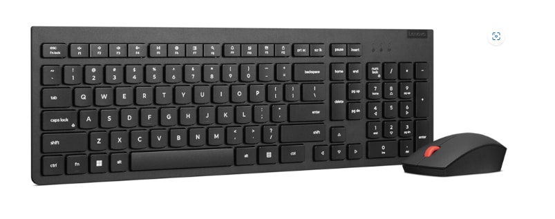 Combiné Lenovo Essential Clavier et Souris sans fil Gen2 – Français (4X31N50719)
