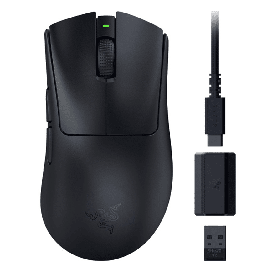 Souris Gaming Deathadder v3 Hyperspeed – Noire (8886419334552)