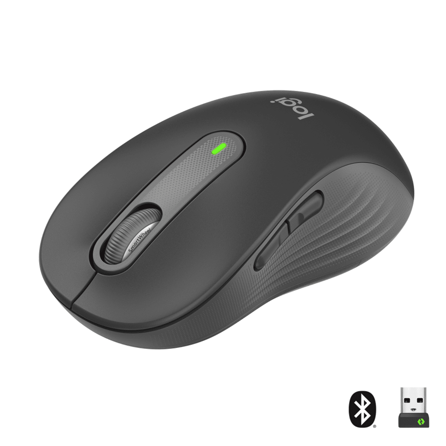 Logitech Signature M650 souris Droitier RF sans fil + Bluetooth Optique 4000 DPI (910-006253)