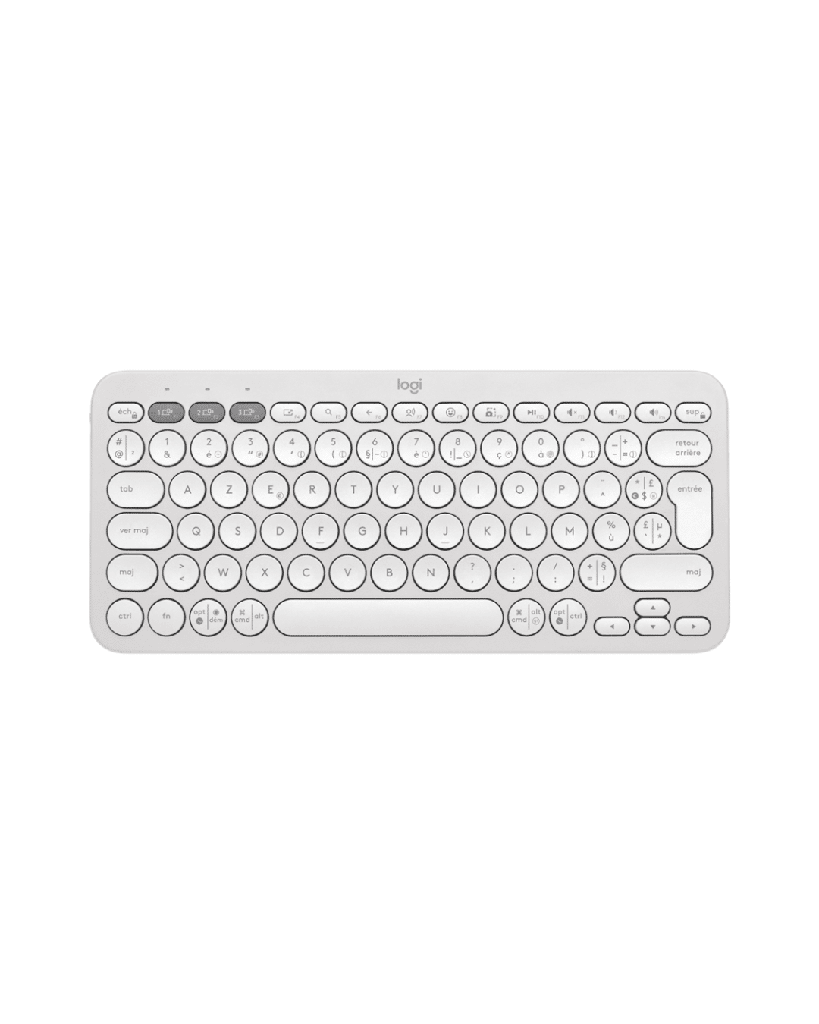 Clavier sans fil Bluetooth Logitech Pebble Keys 2 K380s Mini – Blanc (920-011804)