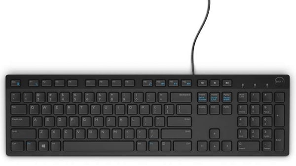Clavier Bureau DELL KB216  USB AZERTY Français Noir