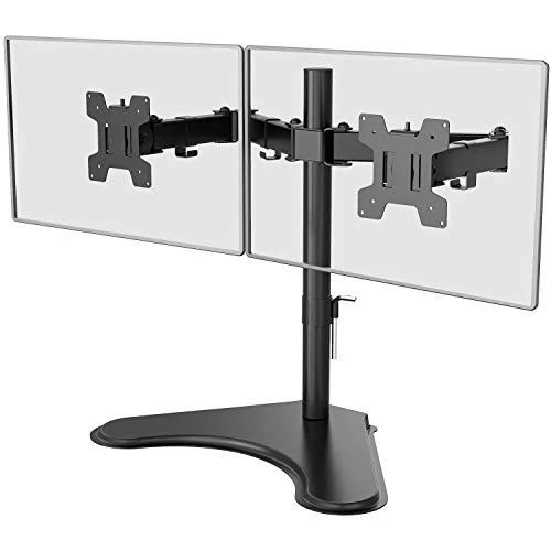 Opal Support Double Moniteur - Bras articulé sur Poteau OPE-7 pour écrans 13-27 pouces (jusqu'à 10kg/bras) - Acier haute résistance - VESA 75x75 / 100x100