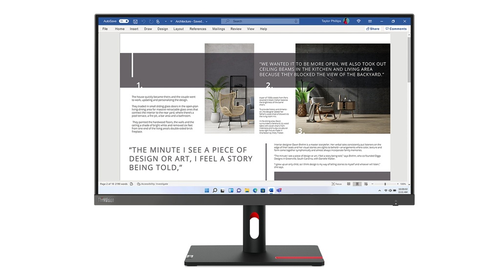 Écran Moniteur HP P22v G5 21.5″ Full HD (64V81AA)
