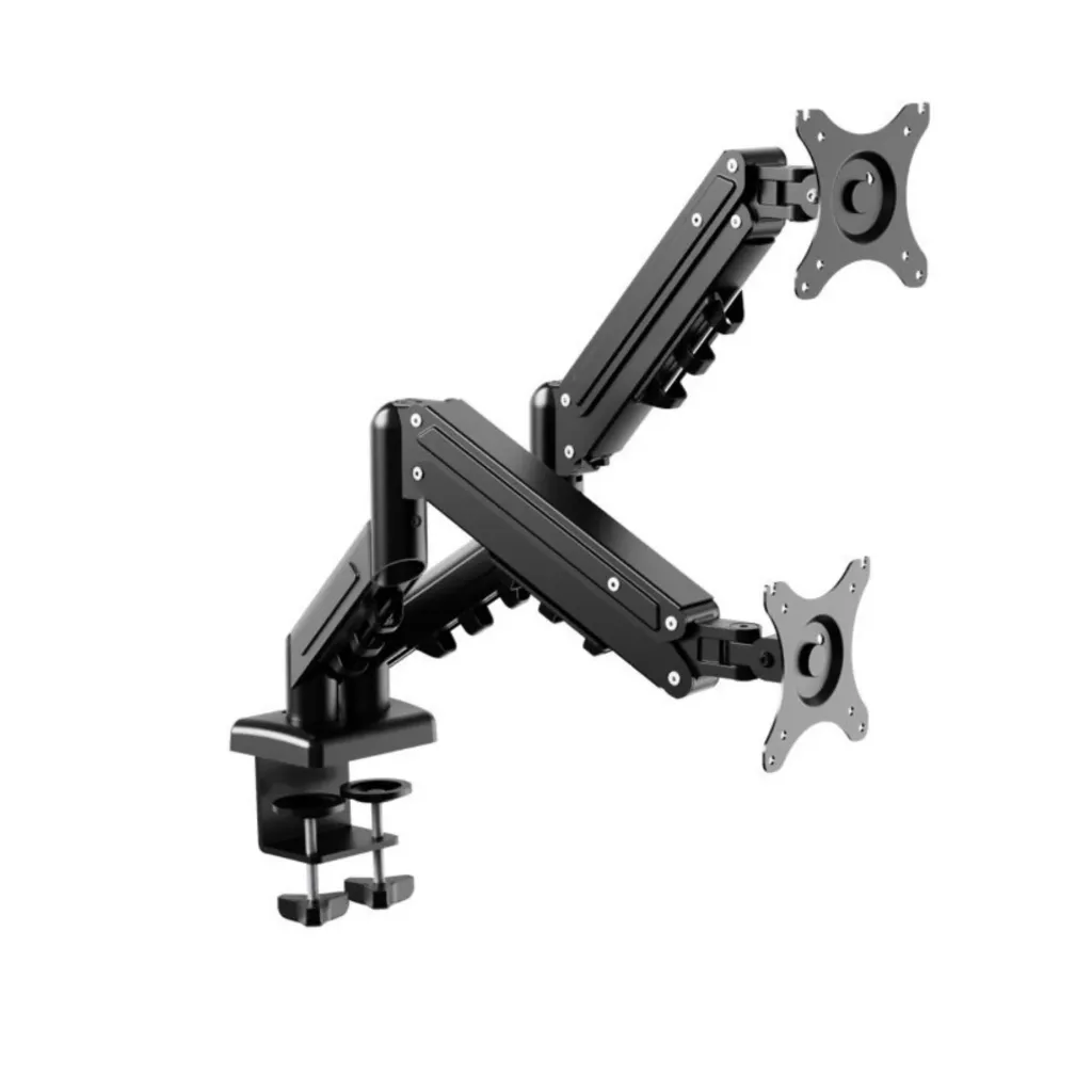 Flexispot Support Double Moniteur - Bras articulés à Ressort à Gaz F5D-B pour écrans 17-34 pouces (2-9kg/bras) - Montage VESA - Noir