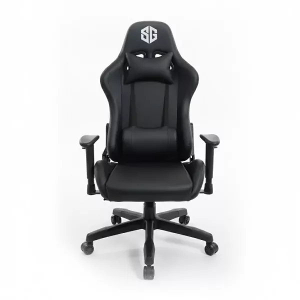 [Sg131-Noir] SG Racer Chaise Gaming SG131 - Fauteuil gamer ergonomique noir - Dossier inclinable - Accoudoirs 3D - Hauteur réglable