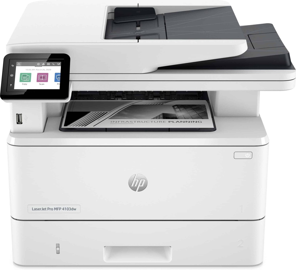 Imprimante Multifonction Laser Monochrome HP LaserJet Pro 4103dw (2Z627A)