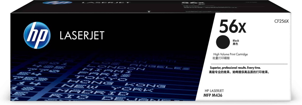 HP 56X Noir – Toner grande capacité HP LaserJet d’origine (CF256X)