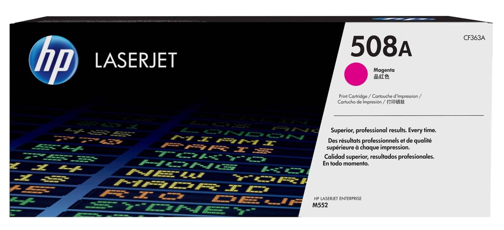 Toner HP 508A LaserJet authentique – Magenta (CF363A)