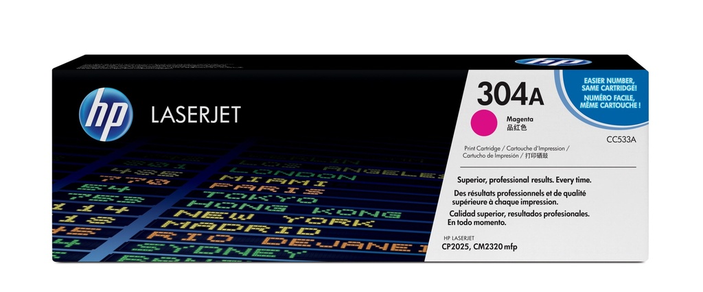 HP 304A Magenta – Toner HP LaserJet d’origine (CC533A)