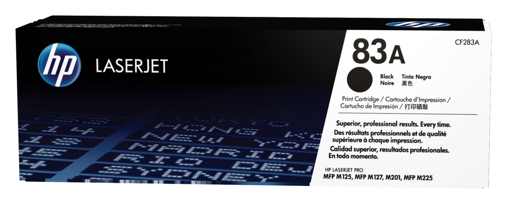 HP 83A Noir – Toner HP LaserJet d’origine (CF283A)