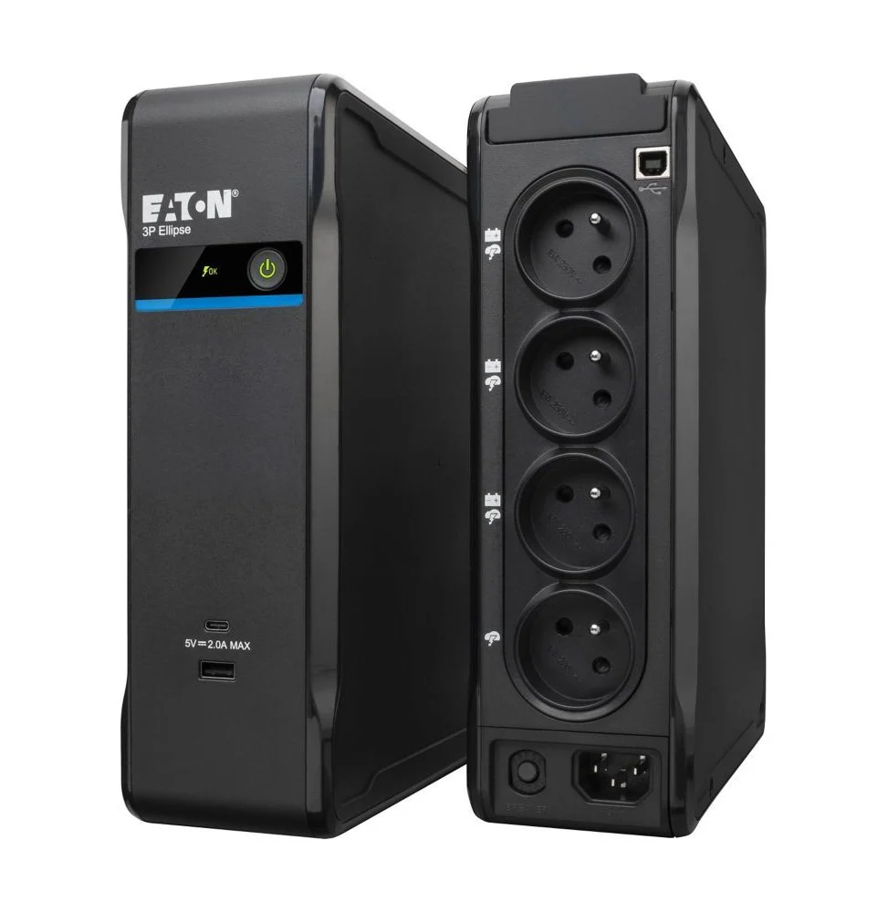 Onduleur Off-line Eaton 3P Ellipse 3P700UF - 420 W / 700 VA - 4 prises FR + USB