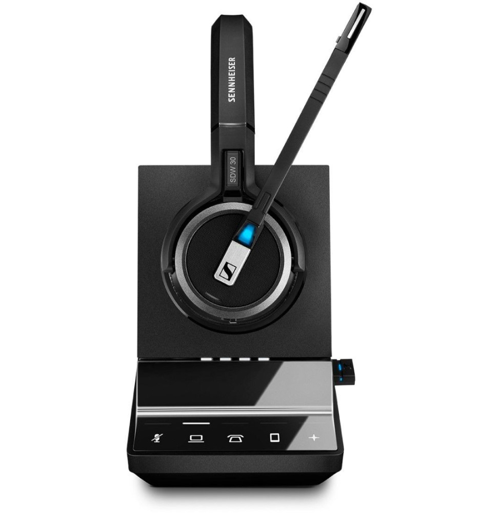 Micro-casque monaural sans fil DECT EPOS IMPACT SDW 5036 (Alimentation, câble USB, Dongle, base) (1001025)