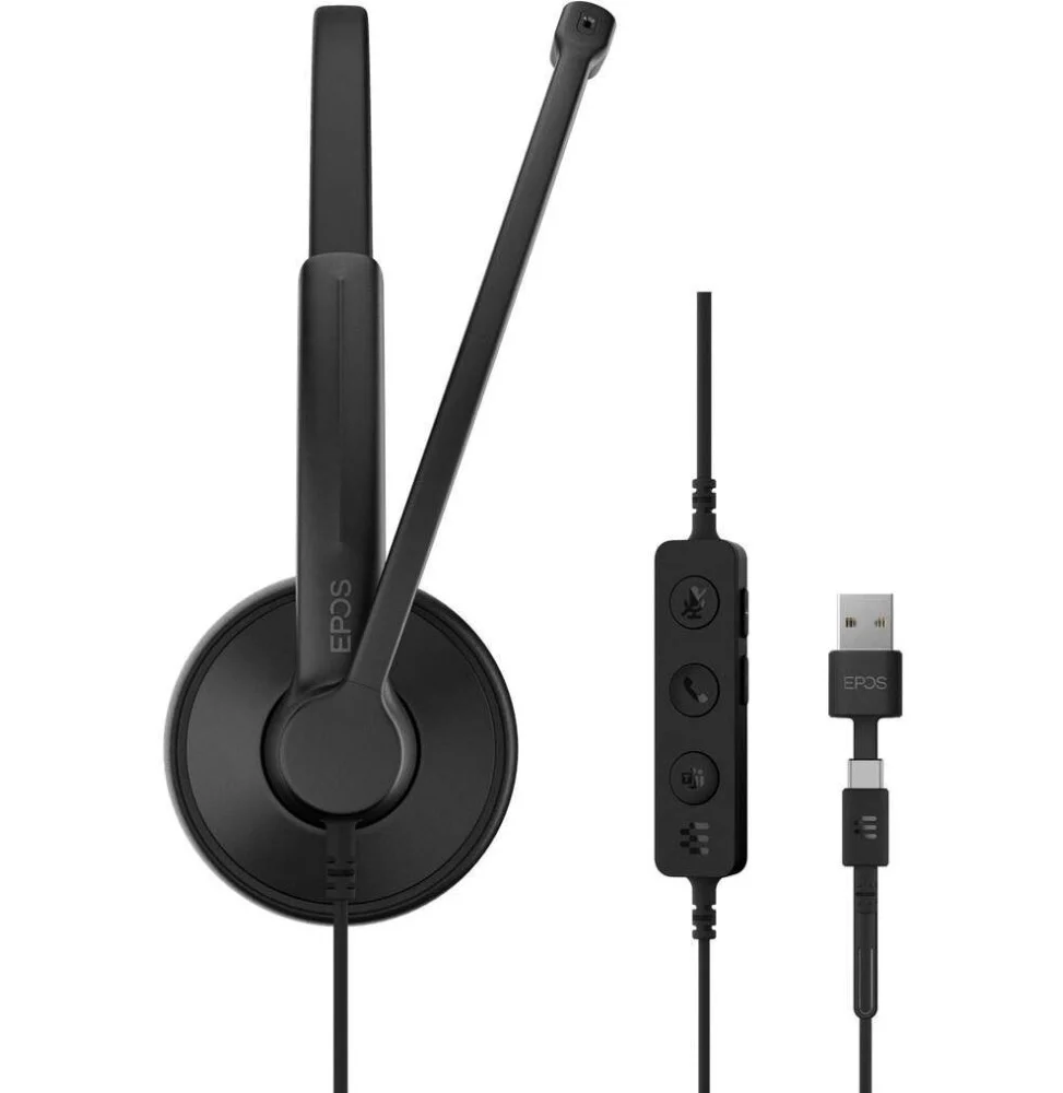 Micro-casque filaire Epos Impact 100 UC Stéréo USB-C et USB-A (1001420)