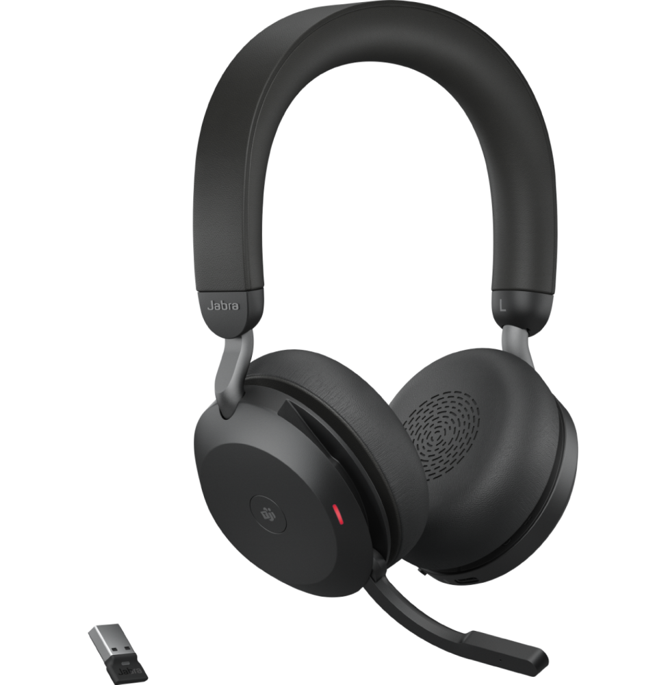 Micro-casque sans fil Jabra Evolve2 75 USB-A UC - Noir (27599-989-999)