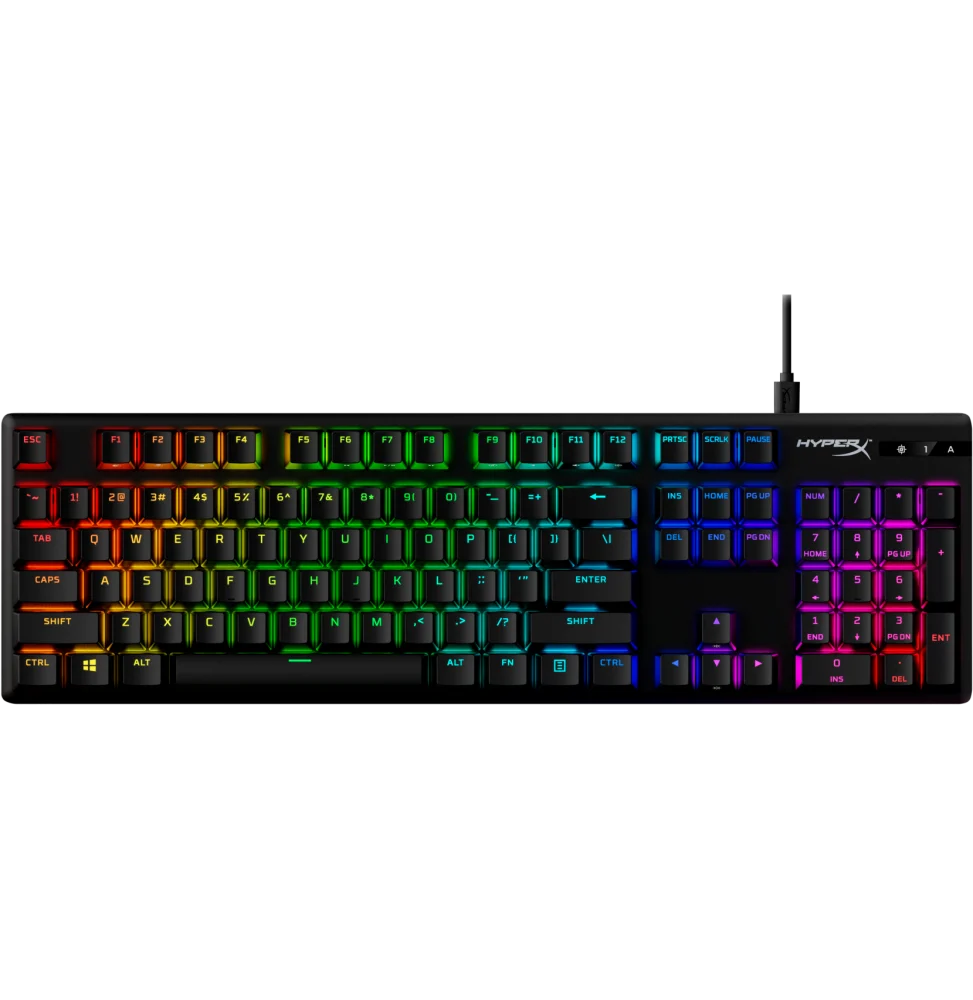 Clavier de jeu mécanique HyperX Alloy Origins PBT HX Rouge - AZERTY (639N3AA)