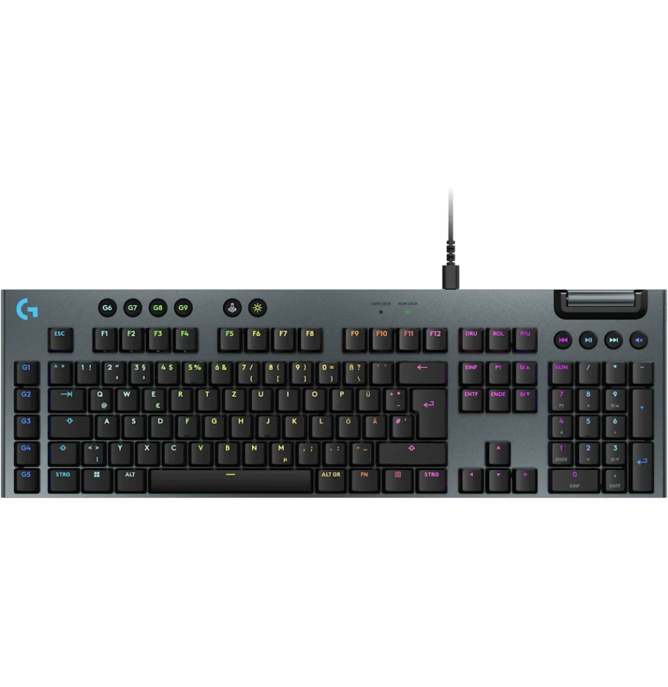 Clavier gaming rétroéclairé filaire Logitech G915 X à profil bas - QWERTY (920-012942)