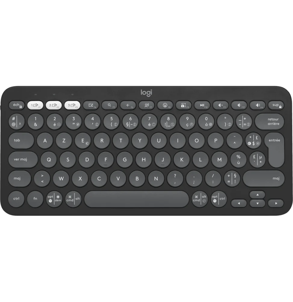 [920-011803] Clavier sans fil Logitech Pebble Keys 2 K380s - Français (AZERTY)