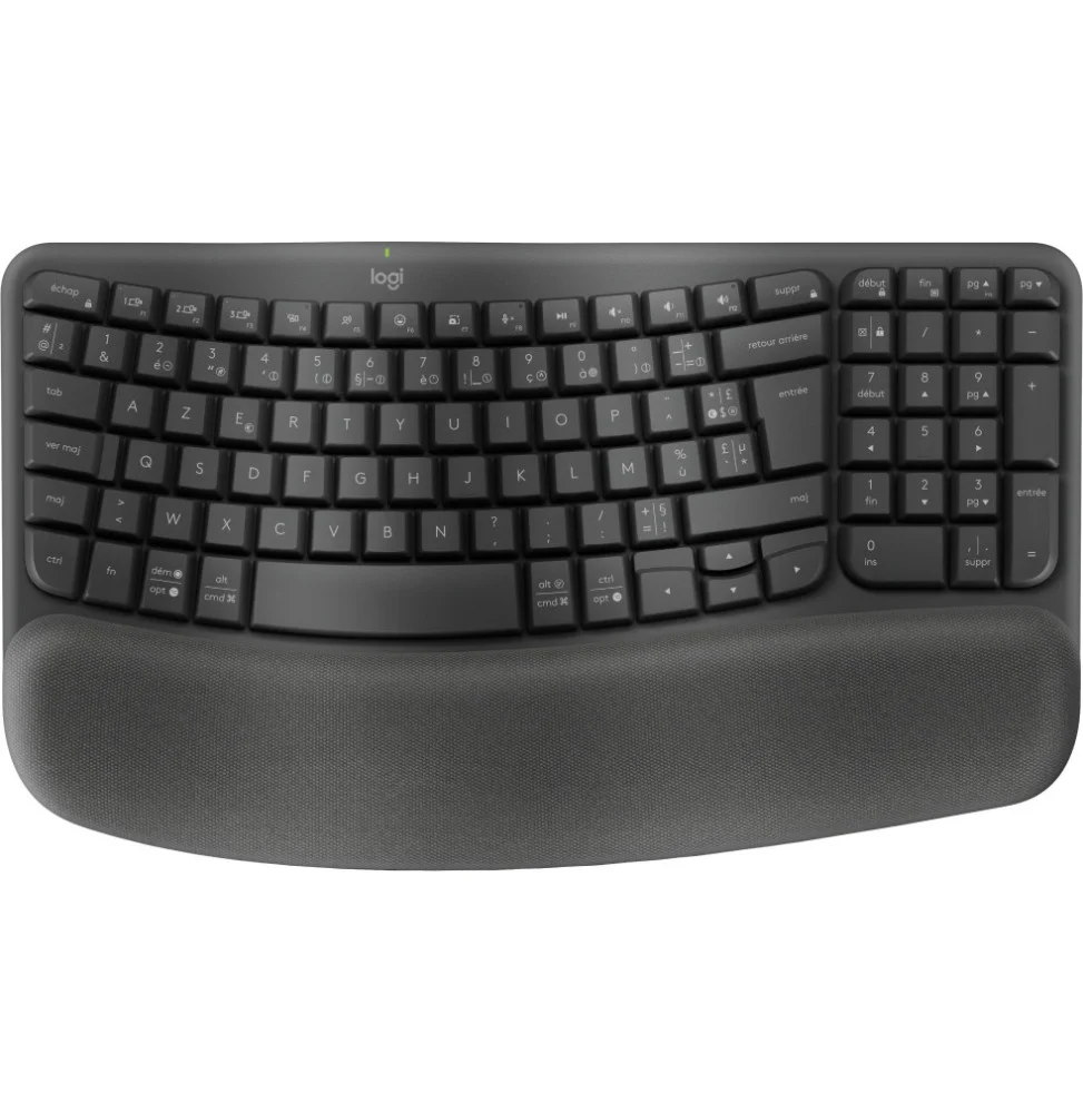 [920-012286] Logitech Wave Keys clavier RF sans fil + Bluetooth AZERTY Français Graphite (920-012286)