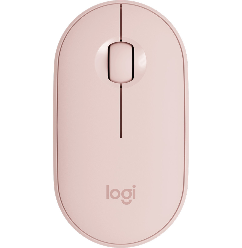 [910-005717] Souris sans fil Bluetooth Logitech Pebble M350 Rose (910-005717)
