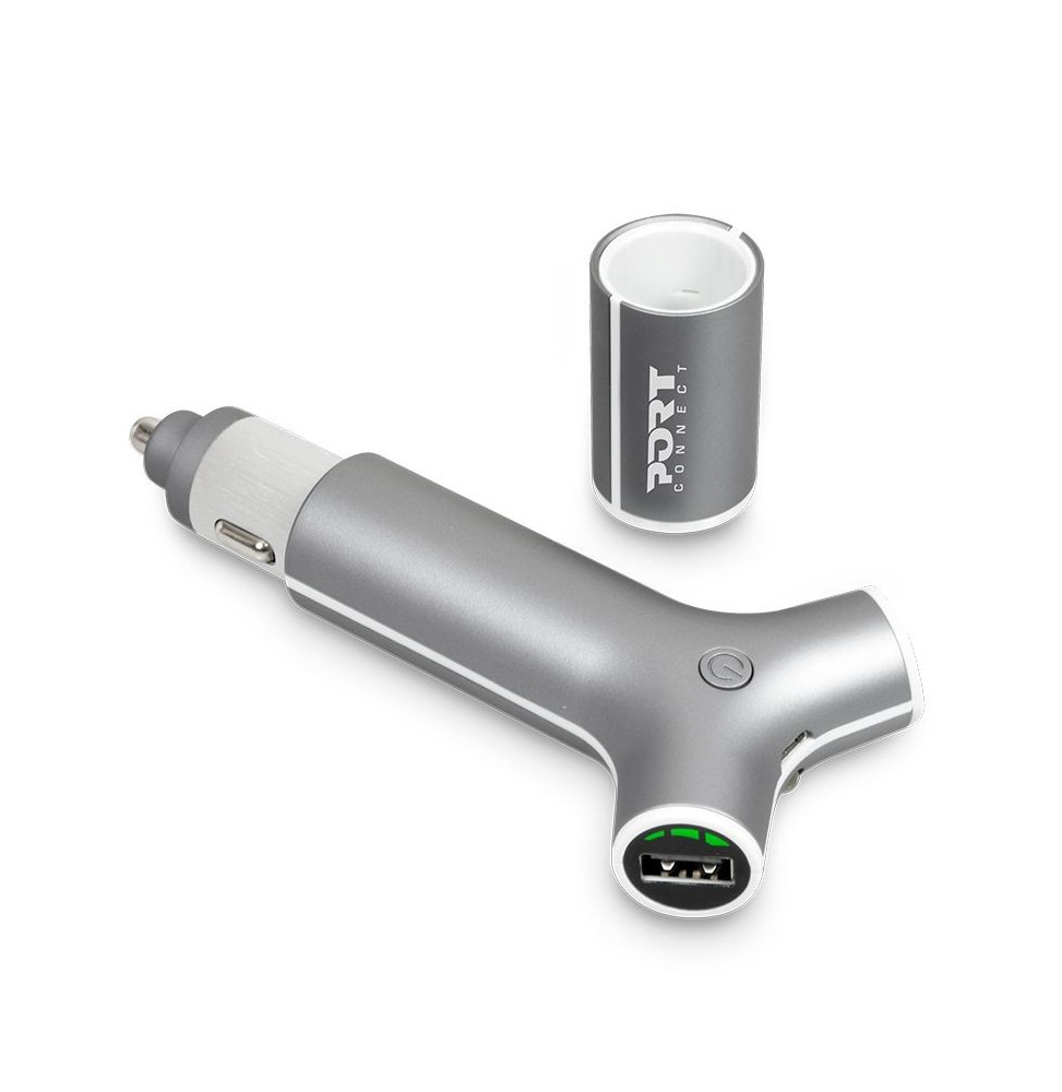 [202077] Batterie de secours PowerBank Port-Designs - Chargeur voiture allume cigare (501730)