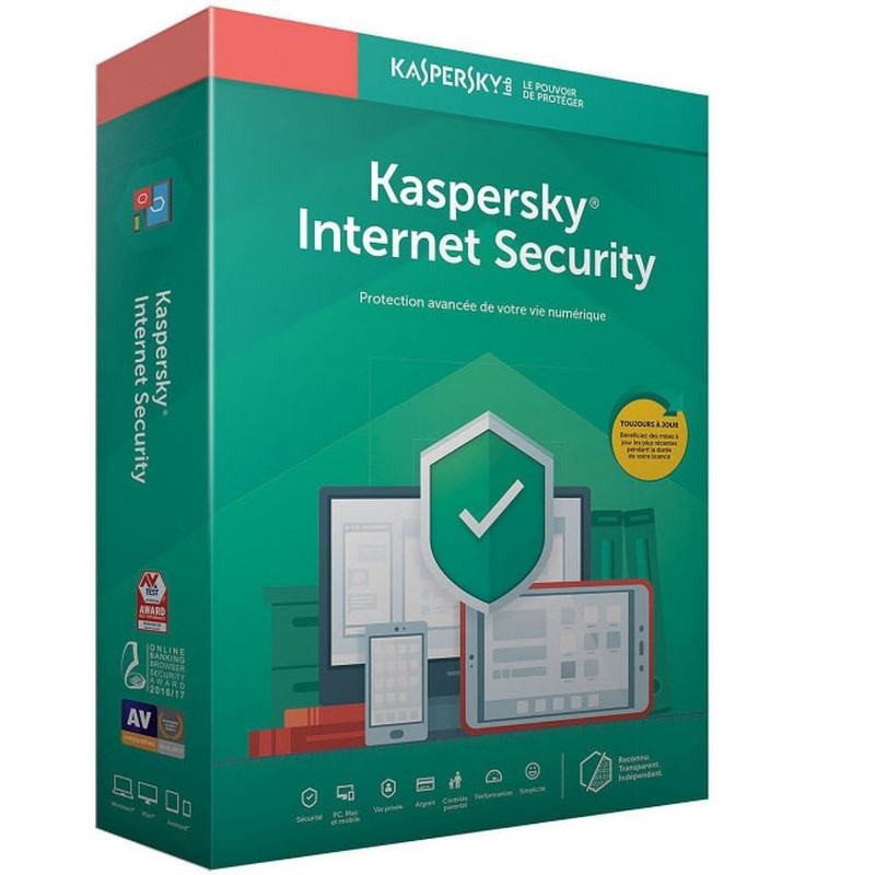 KASPERSKY INTERNET SECURITY 2021 3 POSTES MULTI-DEVICES 1 an