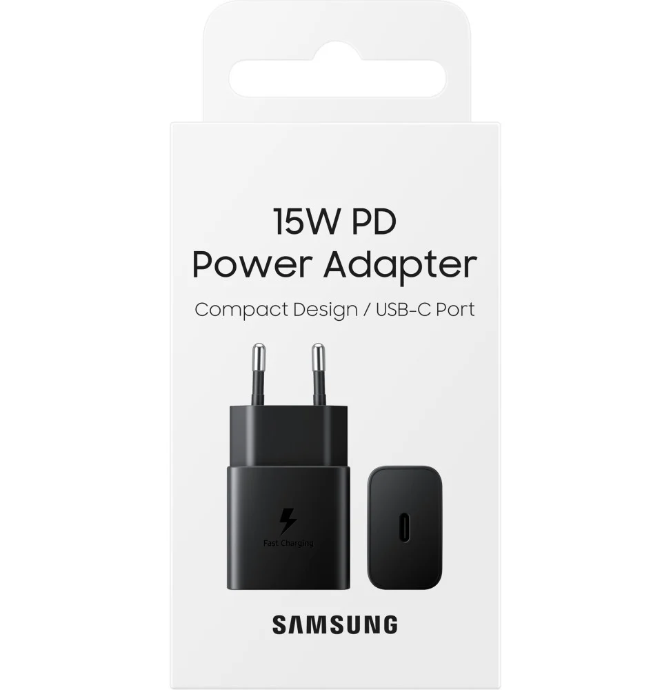 [EP-T1510NBEGWW] Adaptateur Samsung USB-C 15 W (Adaptateur uniquement sans câble) (EP-T1510NBEGWW)