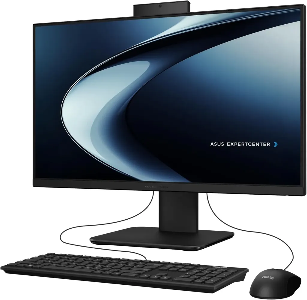 [90PT03X5-M04BA0] Ordinateur Tout-en-un Professionnel : ASUS ExpertCenter E4 AiO P440V – Intel® Core™ i5-13420H (13e Gén) – 16 Go RAM DDR5 – 512 Go SSD NVMe – Écran 23.8" FHD – FreeDOS – Noir (Code : 90PT03X5-M04BA0)